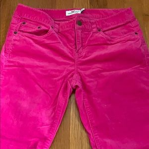 Vineyard Vines pink velvet pants sz4